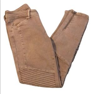 Wishlist Light Brown Moto Jeans